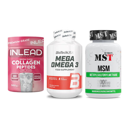 Gelenk-Set: INLEAD Collagen + BioTech Mega + MST MSM 2000 / – alle enthaltenen Artikel