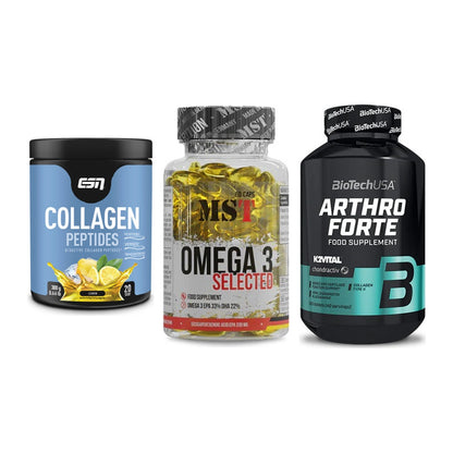 Gelenk-Set: ESN Collagen + MST Omega 3 + BioTech Arthro – alle enthaltenen Artikel