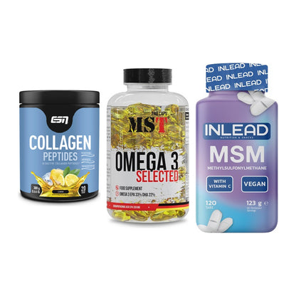Gelenk-Set: ESN Collagen + MST Omega 3 + INLEAD MSM – alle enthaltenen Artikel