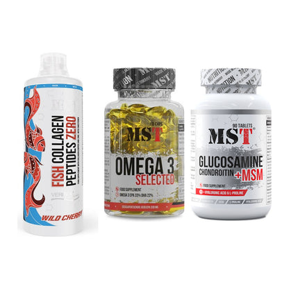 Gelenk-Set: MST Fish Collagen + MST Omega 3 + MST Glucosamine – alle enthaltenen Artikel