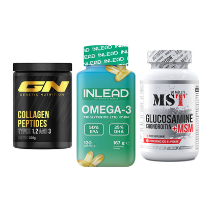 Gelenk-Set: GN Peptan + INLEAD Omega-3 + MST Glucosamine – alle enthaltenen Artikel