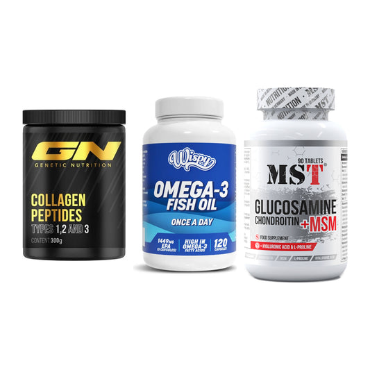 Gelenk-Set: GN Peptan + Wispy Omega 3 + MST Glucosamine – alle enthaltenen Artikel