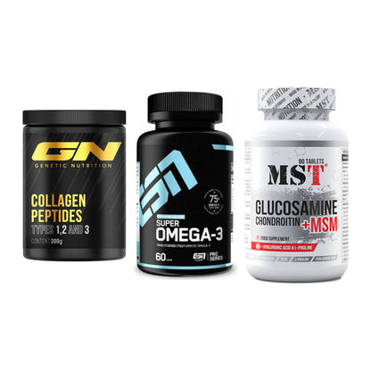 Gelenk-Set: GN Peptan + ESN Omega 3 + MST Glucosamine – alle enthaltenen Artikel