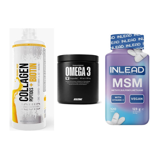 Gelenk-Set: MST Collagen + Big Zone Omega 3 + INLEAD MSM – alle enthaltenen Artikel