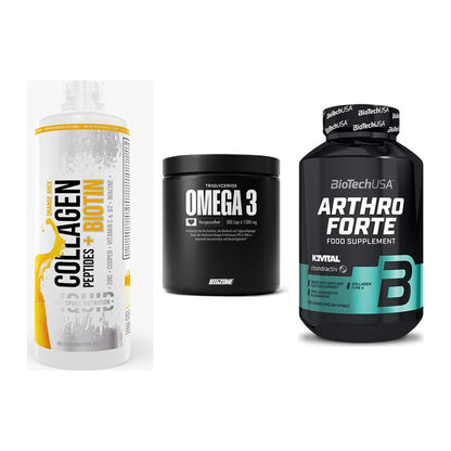 Gelenk-Set: MST Collagen + Big Zone Omega 3 + BioTech Arthro – alle enthaltenen Artikel