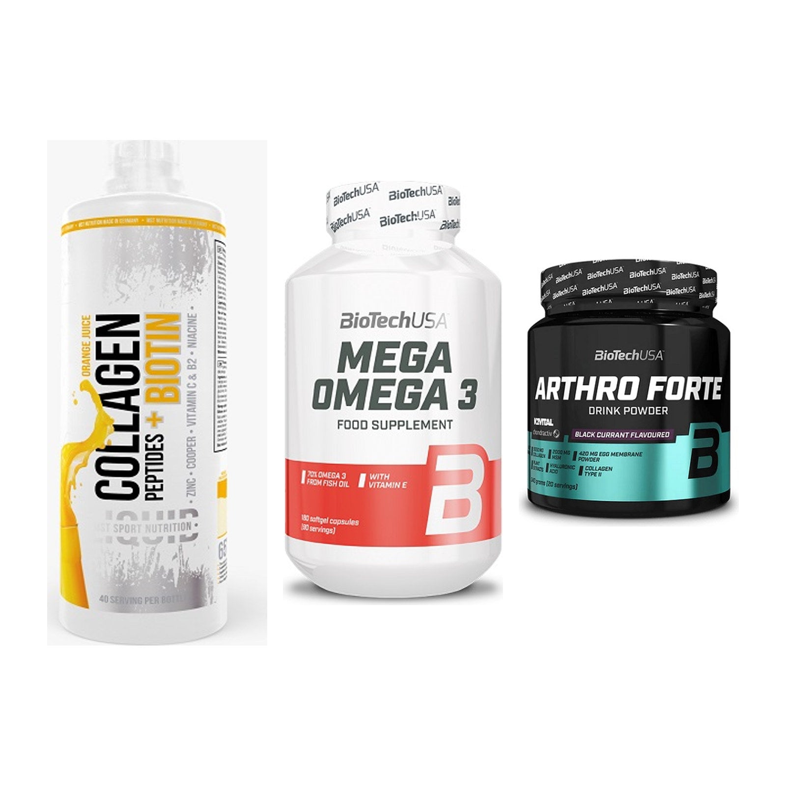 Gelenk-Set: MST Collagen + BioTech Mega + BioTech Arthro – alle enthaltenen Artikel