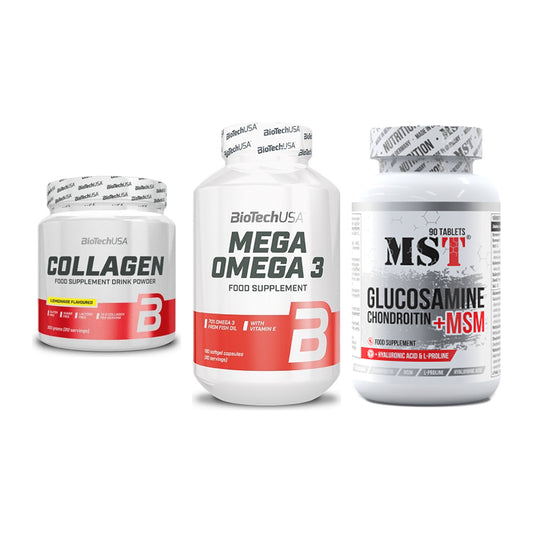 Gelenk-Set: BioTech Collagen + BioTech Mega + MST Glucosamine – alle enthaltenen Artikel