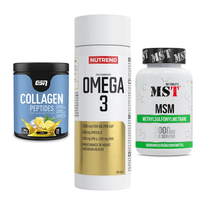Gelenk-Set: ESN Collagen + Nutrend Omega 3 + MST MSM 2000 / – alle enthaltenen Artikel