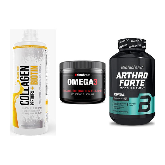 Gelenk-Set: MST Collagen + Sinob Omega 3 180 + BioTech Arthro – alle enthaltenen Artikel