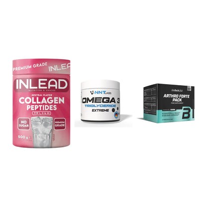 Gelenk-Set: INLEAD Collagen + NNT Omega 3 + BioTech Arthro – alle enthaltenen Artikel
