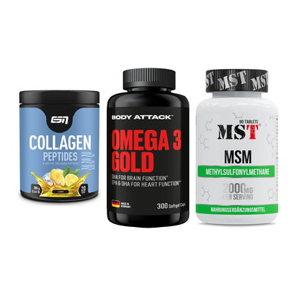 Gelenk-Set: ESN Collagen + Body Attack Omega + MST MSM 2000 / – alle enthaltenen Artikel