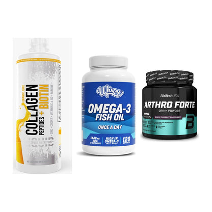 Gelenk-Set: MST Collagen + Wispy Omega 3 + BioTech Arthro – alle enthaltenen Artikel