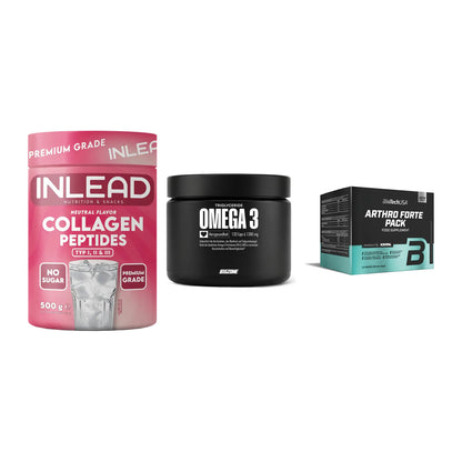 Gelenk-Set: INLEAD Collagen + Big Zone Omega 3 + BioTech Arthro – alle enthaltenen Artikel
