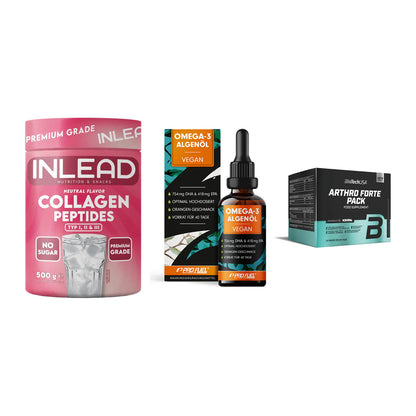 Gelenk-Set: INLEAD Collagen + ProFuel Omega 3 + BioTech Arthro – alle enthaltenen Artikel