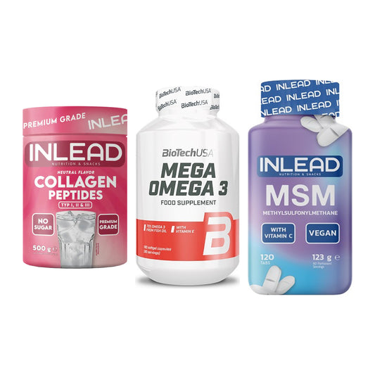 Gelenk-Set: INLEAD Collagen + BioTech Mega + INLEAD MSM – alle enthaltenen Artikel