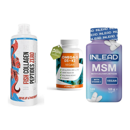 Gelenk-Set: MST Fish Collagen + ProFuel Omega 3 + INLEAD MSM – alle enthaltenen Artikel
