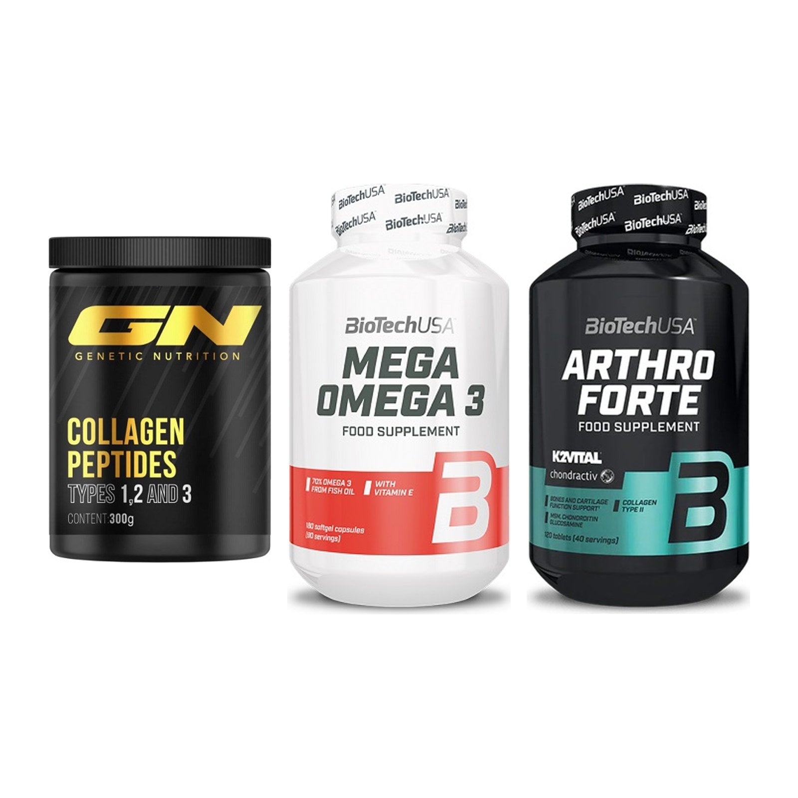 Gelenk-Set: GN Peptan + BioTech Mega + BioTech Arthro – alle enthaltenen Artikel