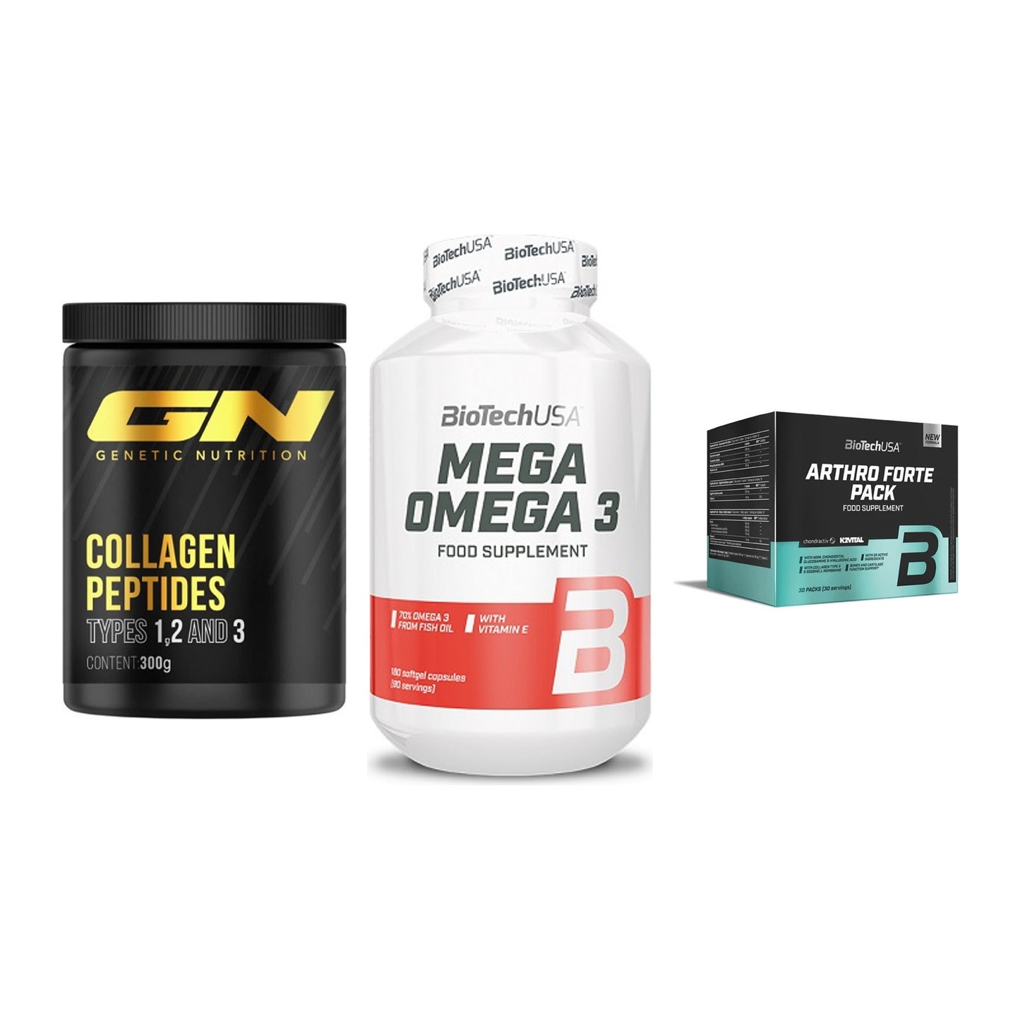 Gelenk-Set: GN Peptan + BioTech Mega + BioTech Arthro – alle enthaltenen Artikel