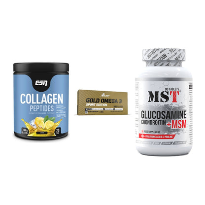 Gelenk-Set: ESN Collagen + Olimp Omega 3 + MST Glucosamine – alle enthaltenen Artikel