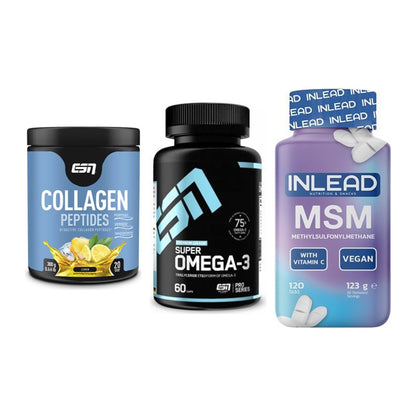 Gelenk-Set: ESN Collagen + ESN Omega 3 + INLEAD MSM – alle enthaltenen Artikel
