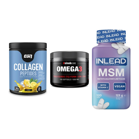 Gelenk-Set: ESN Collagen + Sinob Omega 3 180 + INLEAD MSM – alle enthaltenen Artikel