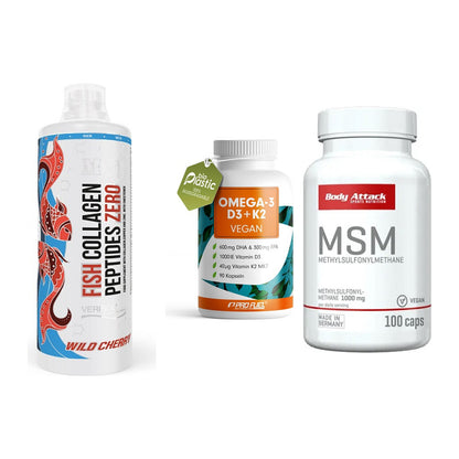 Gelenk-Set: MST Fish Collagen + ProFuel Omega 3 + Body Attack MSM – alle enthaltenen Artikel
