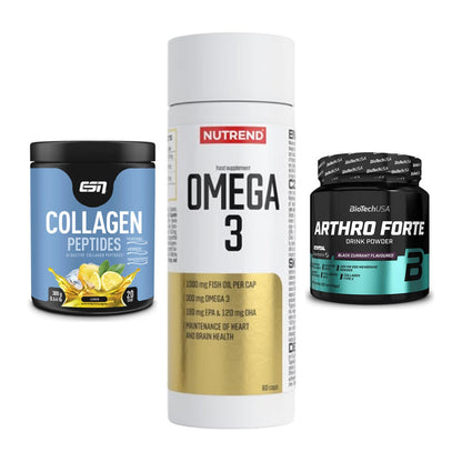 Gelenk-Set: ESN Collagen + Nutrend Omega 3 + BioTech Arthro – alle enthaltenen Artikel