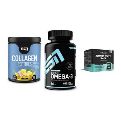 Gelenk-Set: ESN Collagen + ESN Omega 3 + BioTech Arthro – alle enthaltenen Artikel