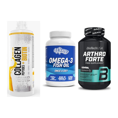 Gelenk-Set: MST Collagen + Wispy Omega 3 + BioTech Arthro – alle enthaltenen Artikel