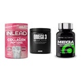 Gelenk-Set: INLEAD Collagen + Big Zone Omega 3 + Scitec Mega – alle enthaltenen Artikel