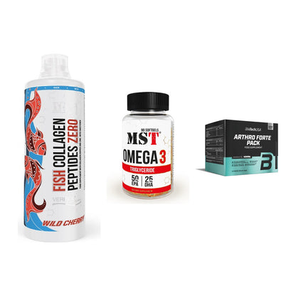 Gelenk-Set: MST Fish Collagen + MST Omega 3 + BioTech Arthro – alle enthaltenen Artikel