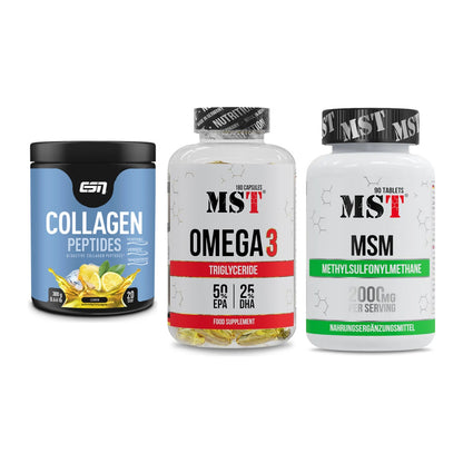 Gelenk-Set: ESN Collagen + MST Omega 3 + MST MSM 2000 / – alle enthaltenen Artikel