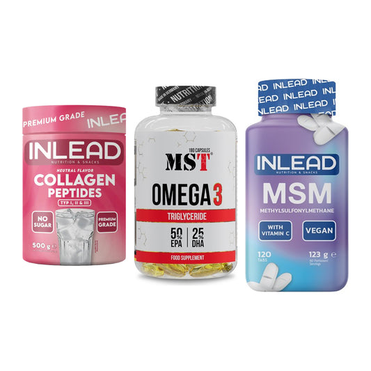 Gelenk-Set: INLEAD Collagen + MST Omega 3 + INLEAD MSM – alle enthaltenen Artikel