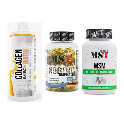 Gelenk-Set: MST Collagen + MST Omega 3 + MST MSM 2000 / – alle enthaltenen Artikel