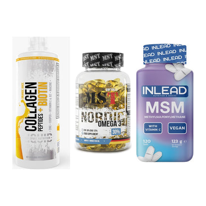 Gelenk-Set: MST Collagen + MST Omega 3 + INLEAD MSM – alle enthaltenen Artikel
