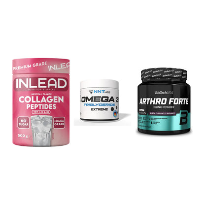 Gelenk-Set: INLEAD Collagen + NNT Omega 3 + BioTech Arthro – alle enthaltenen Artikel