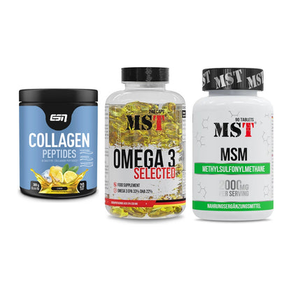 Gelenk-Set: ESN Collagen + MST Omega 3 + MST MSM 2000 / – alle enthaltenen Artikel