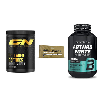 Gelenk-Set: GN Peptan + Olimp Omega 3 + BioTech Arthro – alle enthaltenen Artikel