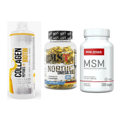 Gelenk-Set: MST Collagen + MST Omega 3 + Body Attack MSM – alle enthaltenen Artikel