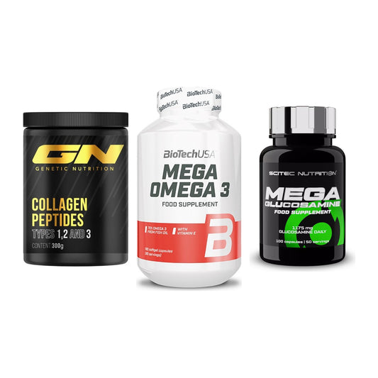 Gelenk-Set: GN Peptan + BioTech Mega + Scitec Mega – alle enthaltenen Artikel