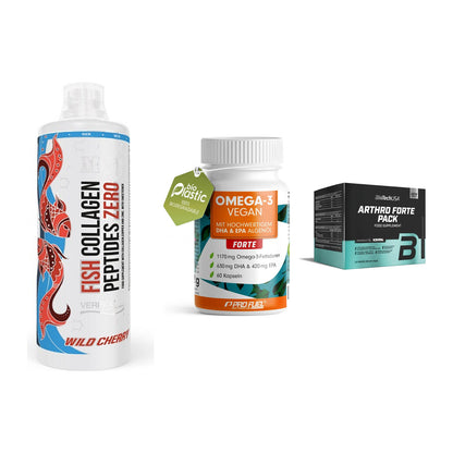 Gelenk-Set: MST Fish Collagen + ProFuel Omega 3 + BioTech Arthro – alle enthaltenen Artikel