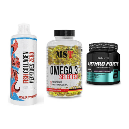 Gelenk-Set: MST Fish Collagen + MST Omega 3 + BioTech Arthro – alle enthaltenen Artikel