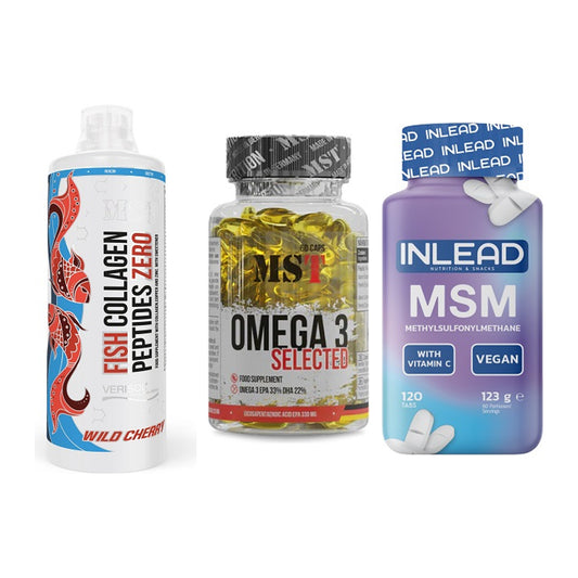 Gelenk-Set: MST Fish Collagen + MST Omega 3 + INLEAD MSM – alle enthaltenen Artikel