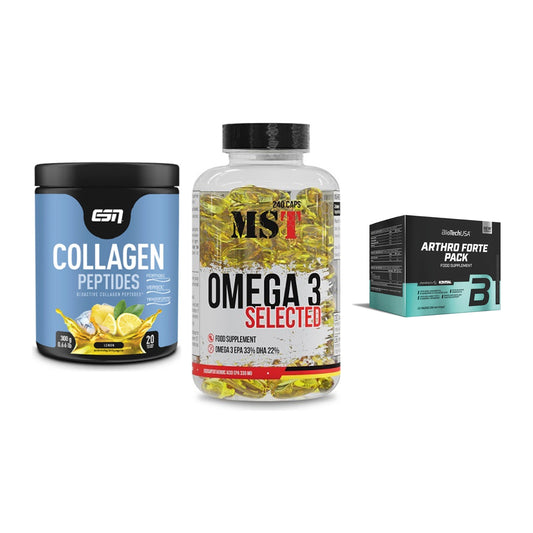 Gelenk-Set: ESN Collagen + MST Omega 3 + BioTech Arthro – alle enthaltenen Artikel