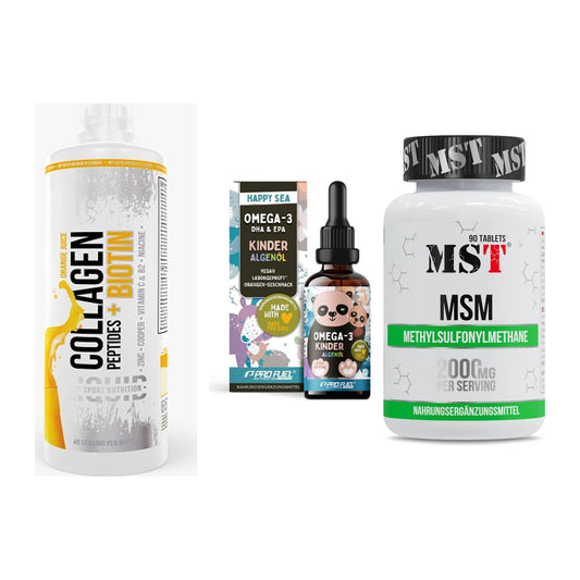 Gelenk-Set: MST Collagen + ProFuel OMEGA-3 + MST MSM 2000 / – alle enthaltenen Artikel