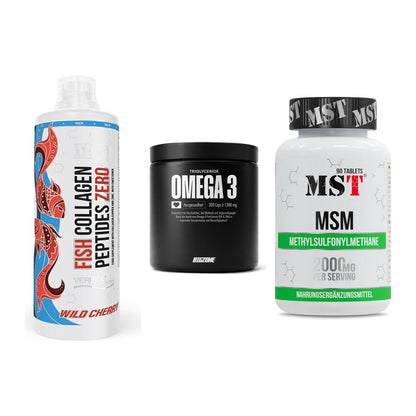 Gelenk-Set: MST Fish Collagen + Big Zone Omega 3 + MST MSM 2000 / – alle enthaltenen Artikel