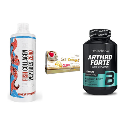 Gelenk-Set: MST Fish Collagen + Olimp Omega 3 + BioTech Arthro – alle enthaltenen Artikel