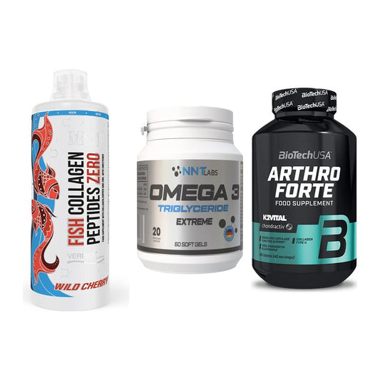 Gelenk-Set: MST Fish Collagen + NNT Omega 3 + BioTech Arthro – alle enthaltenen Artikel