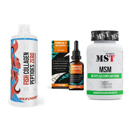 Gelenk-Set: MST Fish Collagen + ProFuel Omega 3 + MST MSM 2000 / – alle enthaltenen Artikel