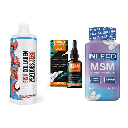 Gelenk-Set: MST Fish Collagen + ProFuel Omega 3 + INLEAD MSM – alle enthaltenen Artikel